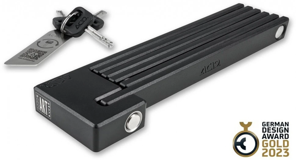 ACID Faltschloss RIGID 100 PURE Black 3 ACID Faltschloss RIGID 100 PURE Black