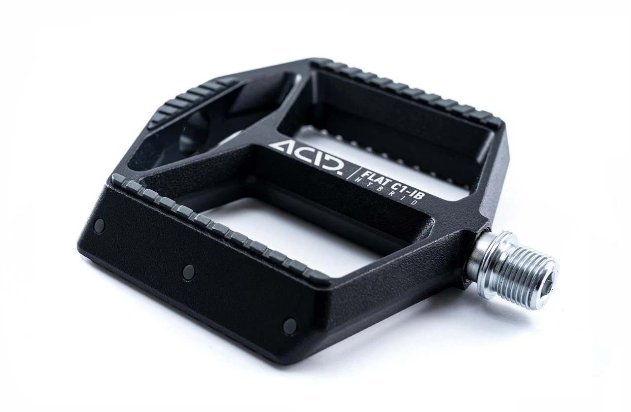 ACID Pedale FLAT A2-IB Hybrid Schwarz 5 ACID Pedale FLAT A2-IB Hybrid Schwarz – Bild 3