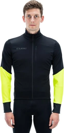 CUBE BLACKLINE Softshelljacke Safety Black`n`neon Yellow