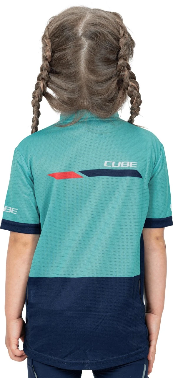 CUBE JUNIOR Teamline Trikot Kurzarm Blue´n´mint 4 CUBE JUNIOR Teamline Trikot Kurzarm Blue´n´mint – Bild 2