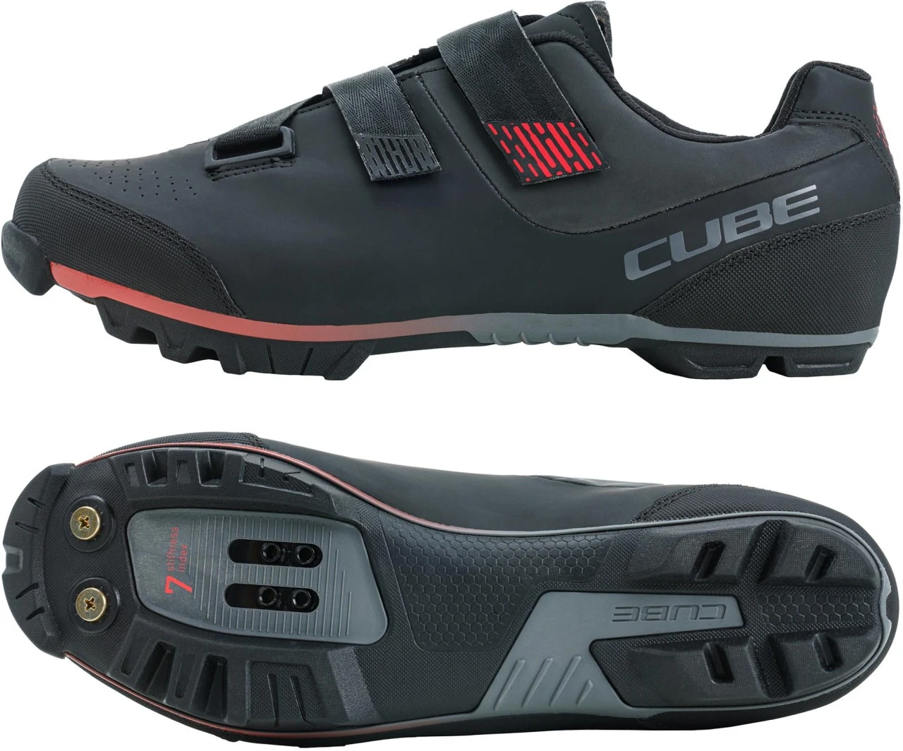 CUBE Schuhe MTB PEAK Black'n'red 5 CUBE Schuhe MTB PEAK Black'n'red – Bild 3