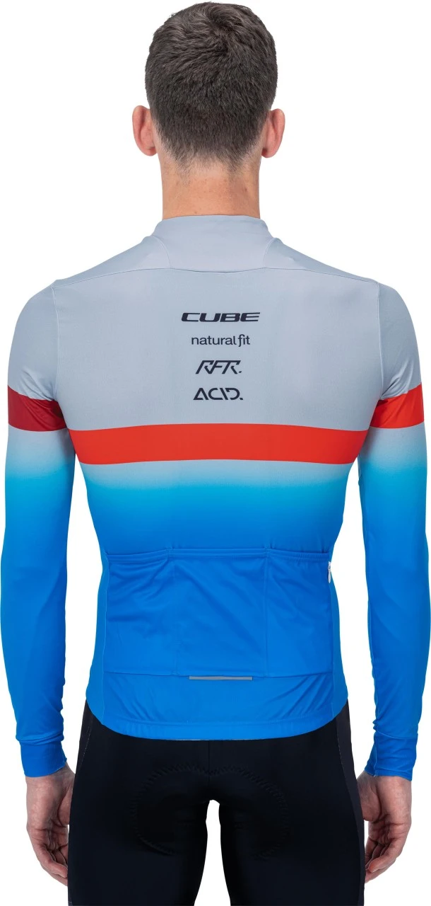 CUBE TEAMLINE Trikot Langarm Blue´n´red´n´grey 4 CUBE TEAMLINE Trikot Langarm Blue´n´red´n´grey – Bild 2