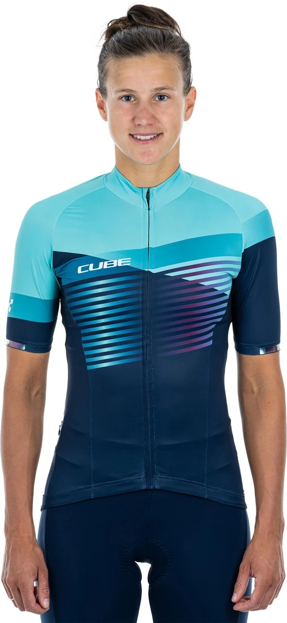 CUBE TEAMLINE WS Trikot Kurzarm Blue´n´mint 3 CUBE TEAMLINE WS Trikot Kurzarm Blue´n´mint