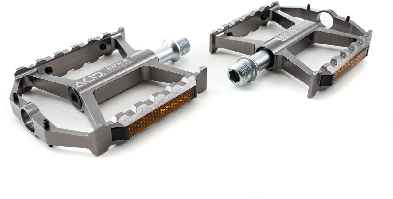 ACID Pedale FLAT A4-IB HYBRID Grey 4 ACID Pedale FLAT A4-IB HYBRID Grey – Bild 2