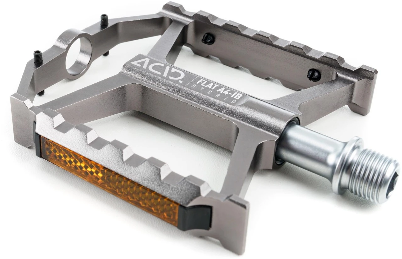 ACID Pedale FLAT A4-IB HYBRID Grey 5 ACID Pedale FLAT A4-IB HYBRID Grey – Bild 3