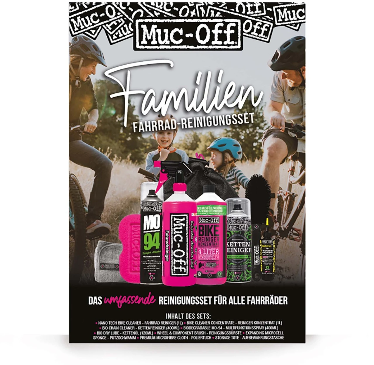 Muc Off Familien Fahrrad Reinigungsset 3 Muc Off Familien Fahrrad Reinigungsset