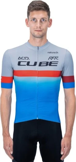 CUBE TEAMLINE Trikot Kurzarm Blue´n´red´n´grey -Fahrradbekleidungs Geschäft VH 11493 29832 1280x1280