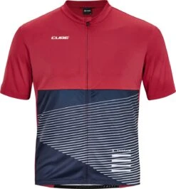CUBE ATX Trikot Full Zip Kurzarm Red -Fahrradbekleidungs Geschäft VH C 11470 19248 1280x1280