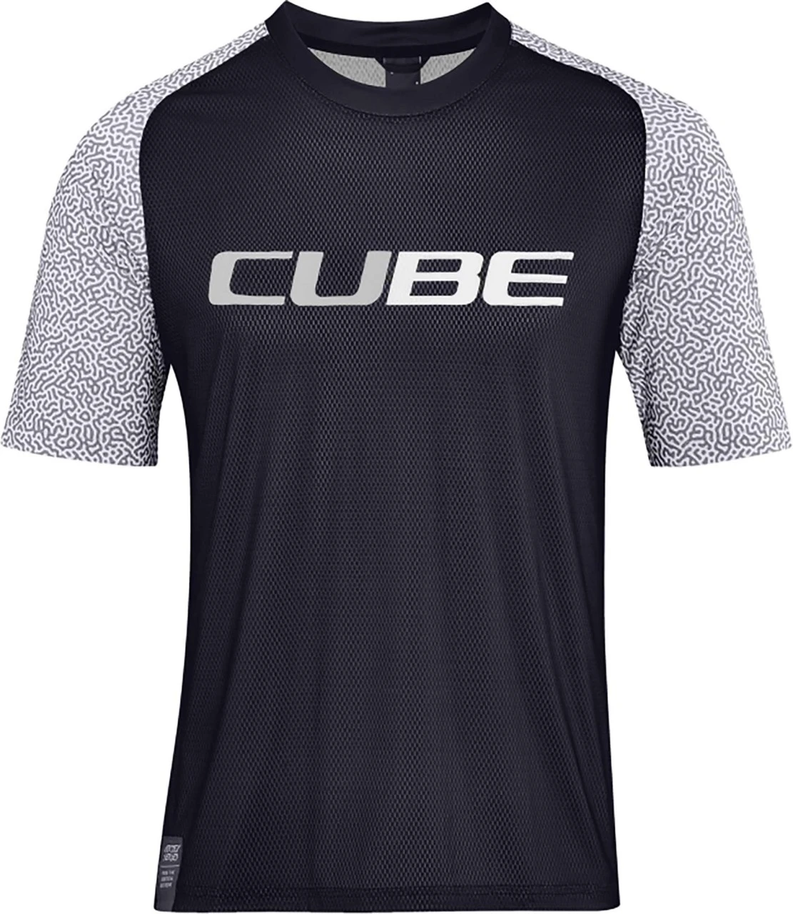 CUBE VERTEX Rundhalstrikot Kurzarm Black