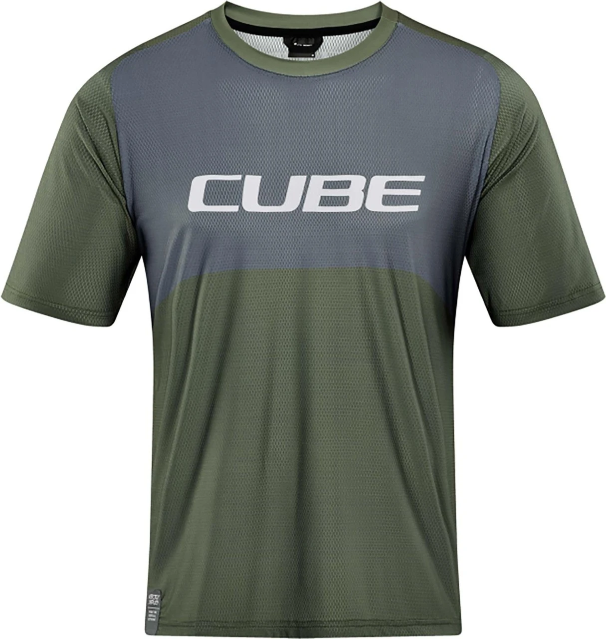 CUBE VERTEX Rundhalstrikot TM Kurzarm Olive´n´grey 3 CUBE VERTEX Rundhalstrikot TM Kurzarm Olive´n´grey