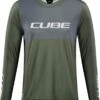 CUBE VERTEX Rundhalstrikot TM Langarm Olive´n´grey -Fahrradbekleidungs Geschäft VH C 12296 36790 1280x1280