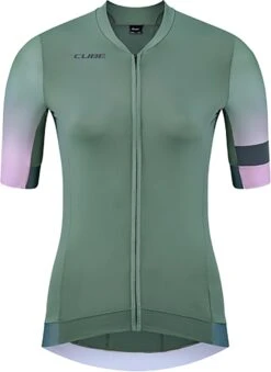 CUBE BLACKLINE WS Trikot FADE Kurzarm Green´n´violet