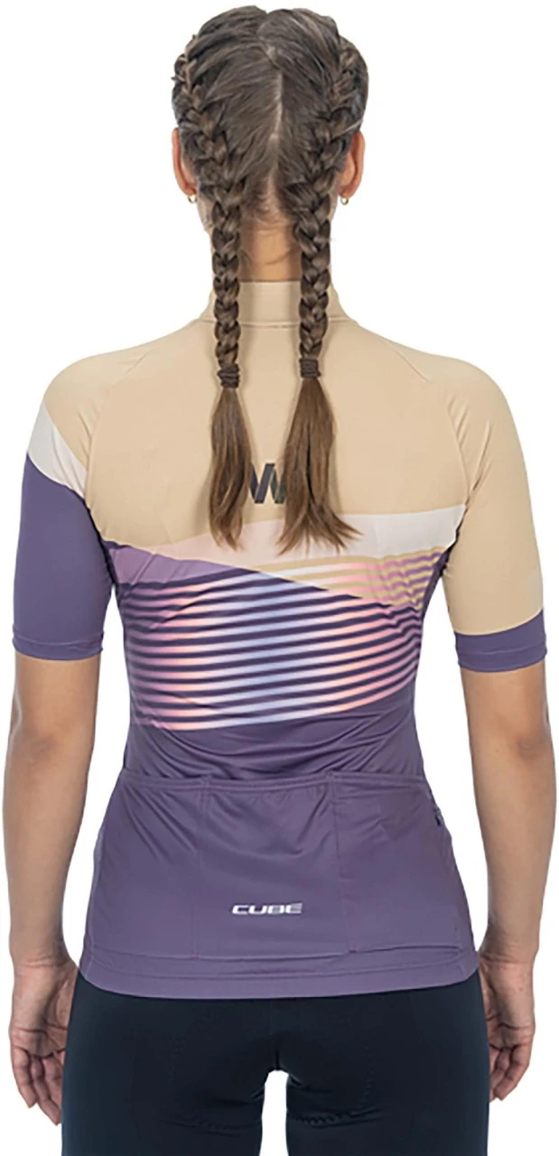CUBE TEAMLINE WS Trikot Kurzarm Violet´n´sand 5 CUBE TEAMLINE WS Trikot Kurzarm Violet´n´sand – Bild 3