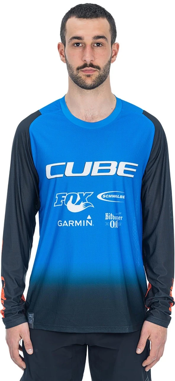 CUBE VERTEX Rundhalstrikot X Actionteam Langarm Black´n´blue 4 CUBE VERTEX Rundhalstrikot X Actionteam Langarm Black´n´blue – Bild 2